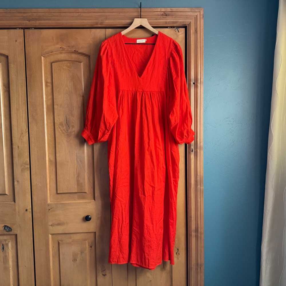 RHODE Bobby Tunic Dress – Fiery Red – Size M/L
